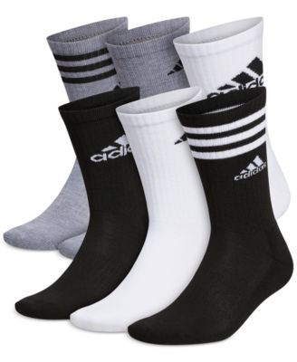 adidas - Men's 6-Pk. Athletic Cushioned Crew Socks