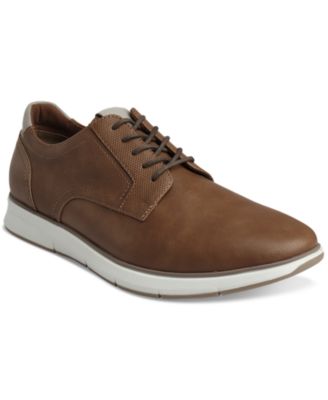 Alfani - Men's Faux-Leather Lace-Up Sneakers