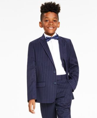 Tommy Hilfiger - Big Boys Stretch Chalk Stripe Suit Jacket