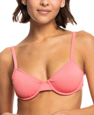 Roxy - Juniors' Ribbed  Love Bikini Top