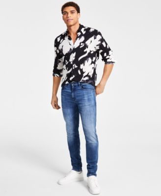 HUGO - Men's Tapered-Fit Stretch Jeans