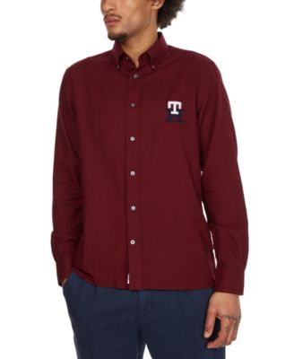 Tommy Hilfiger - Men's Classic-Fit Embroidered Monogram Button-Down Shirt