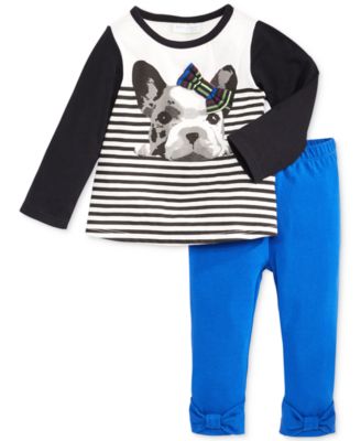 First Impressions - Baby Girls' Dog Top & Bow Leggings