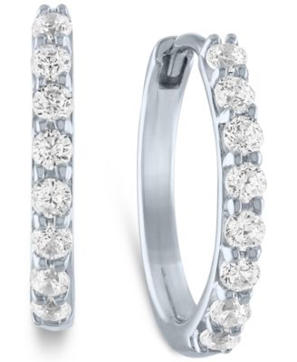 Forever Grown Diamonds - Lab-Created Diamond Small Hoop Earrings (1/4 ct. t.w.)