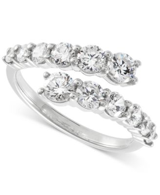 Grown With Love - Lab Grown Diamond Bypass Ring (1-1/2 ct. t.w.) in 14k White Gold