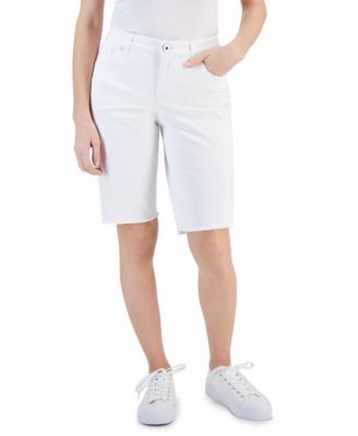 Style & Co - Petite Raw-Hem Bermuda Shorts