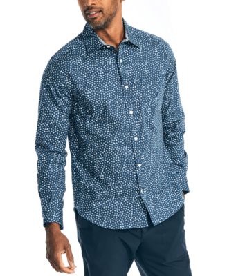 Nautica - Men's Classic-Fit Plaid Poplin Shirt