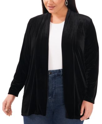 Vince Camuto - Plus Size Open-Front Long-Sleeve Cardigan
