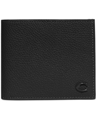 COACH - Refined Pebble Leather Bill Compartment Wallet