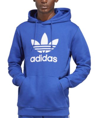 adidas - Men's Adicolor Classics Trefoil Classic-Fit Logo-Print French Terry Hoodie