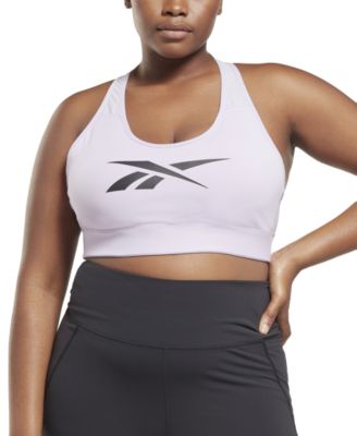 Reebok - Plus Size Lux Vector Medium Impact Racerback Bra