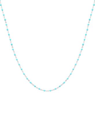 Giani Bernini - Enamel Bead Collar Necklace, 16" + 2" extender