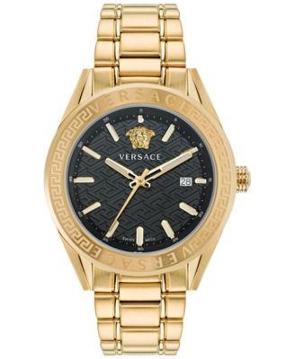 Versace - Men's Swiss V-Code Gold Ion Plated Bracelet Watch 42mm