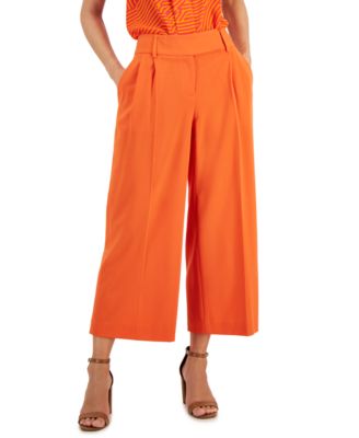 Tahari ASL - Women's Wide-Leg Cropped Trouser Pants