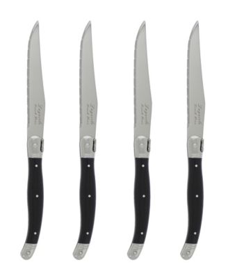 French Home - Laguiole Black Steak Knives, Set of 4
