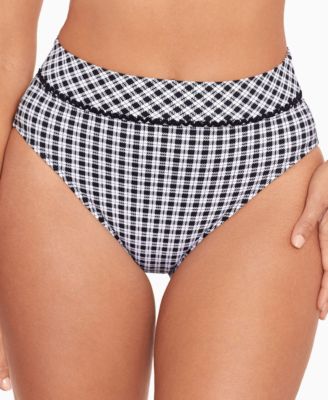 Skinny Dippers - Women's Chick Lit Sophie Checked Bikini Bottoms