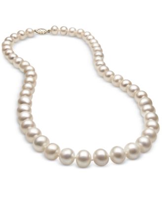 Belle de Mer - AA Cultured Freshwater Pearl (8-1/2mm) Strand in 14k Gold