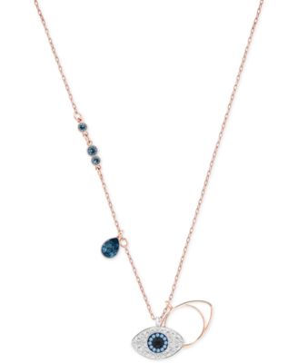 Swarovski - Rose Gold-Tone Crystal Evil-Eye Pendant Necklace