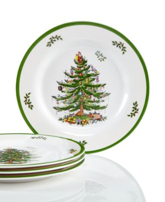 Spode - Christmas Tree Set/4 Melamine Salad Plate