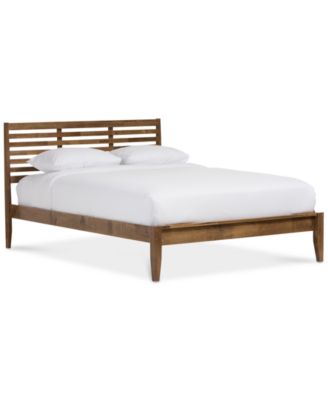 Furniture - Sherlon Modern Queen Slatted Platform Bed, Direct Ship