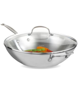 Cuisinart - Chef's Classic Stainless 14" Covered Stir Fry