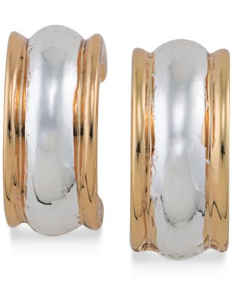 Lauren Ralph Lauren - Two-Tone Hoop Clip-on Earrings
