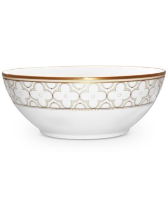 Noritake - Trefolio Gold Dinnerware Collection Round Vegetable Bowl