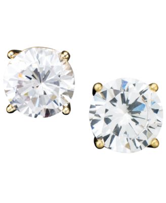Giani Bernini - 18k Gold over Sterling Silver Earrings, Cubic Zirconia (4 ct. t.w.)
