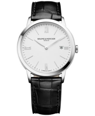 Baume & Mercier - Men's Swiss Classima Black Leather Strap Watch 40mm M0A10323