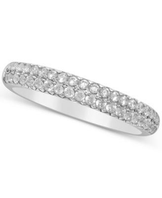 Macy's Brand - Diamond Double Row Band (1/2 ct. t.w.) in 14k White Gold