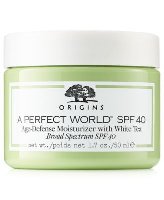 Origins - A Perfect World SPF 40 Age-Defense Moisturizer with White Tea, 1.7-oz.