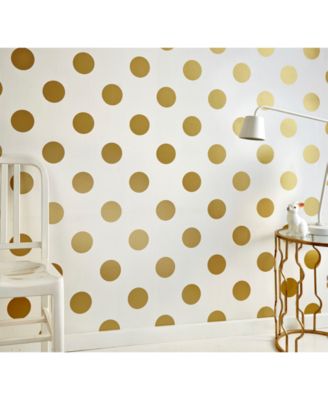 Graham & Brown - Dotty Gold Wallpaper