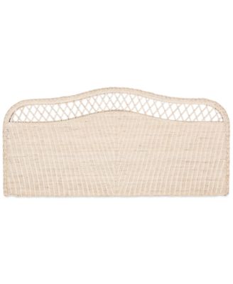 Safavieh - Kallee Full Rattan Headboard, Quick Ship