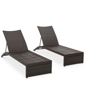 Noble House - Frati Chaise Lounges (Set of 2), Quick Ship