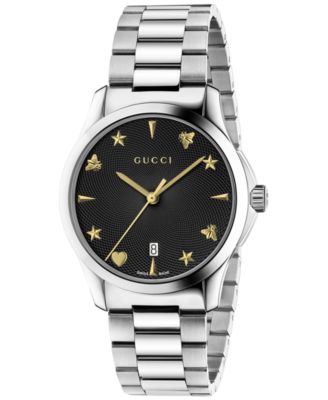 Gucci - Unisex Swiss G-Timeless Stainless Steel Bracelet Watch 38mm
