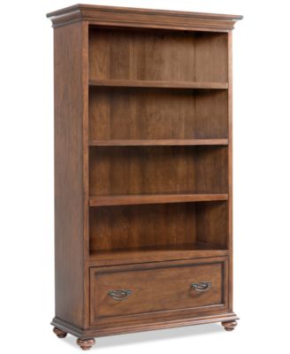 Furniture - Clinton Hill Cherry Home Office Open Bookcase, Only at Macy's