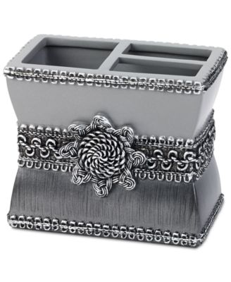 Avanti - Braided Medallion Granite Toothbrush Holder