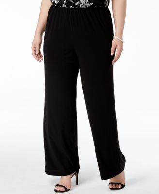 Alex Evenings - Plus Size Wide-Leg Pants