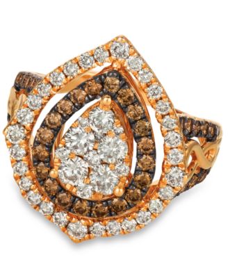 Le Vian - Diamond Cluster Halo Ring (1-9/10 ct. t.w.) in 14k Rose, Yellow or White Gold