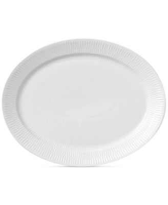 Royal Copenhagen - White Fluted Oval Platter